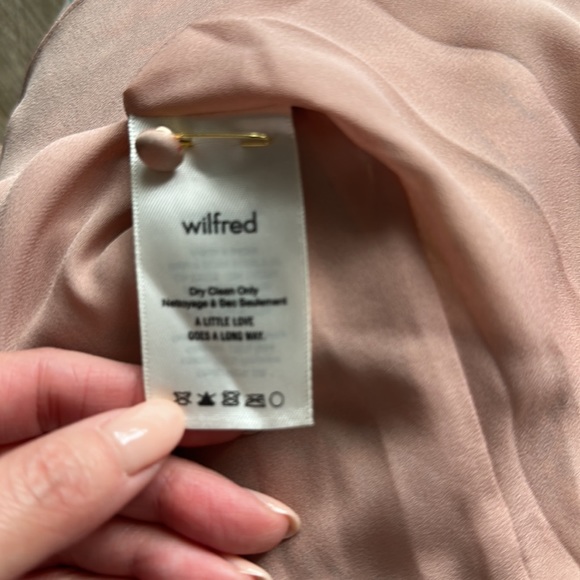 Wilfred silk floral LAVERNE maxi dress roebuck/ sun kissed NWT XXS - Picture 8 of 10